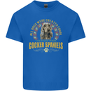 A Cocker Spaniel Dog Kids T-Shirt Childrens Royal Blue