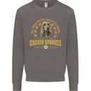 A Cocker Spaniel Dog Mens Sweatshirt Jumper Charcoal