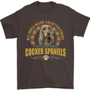 A Cocker Spaniel Dog Mens T-Shirt 100% Cotton Dark Chocolate