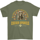 A Cocker Spaniel Dog Mens T-Shirt 100% Cotton Military Green