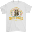A Cocker Spaniel Dog Mens T-Shirt 100% Cotton White
