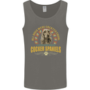 A Cocker Spaniel Dog Mens Vest Tank Top Charcoal