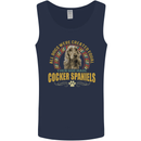 A Cocker Spaniel Dog Mens Vest Tank Top Navy Blue