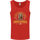 A Cocker Spaniel Dog Mens Vest Tank Top Red