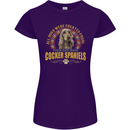 A Cocker Spaniel Dog Womens Petite Cut T-Shirt Purple