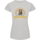A Cocker Spaniel Dog Womens Petite Cut T-Shirt Sports Grey