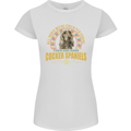 A Cocker Spaniel Dog Womens Petite Cut T-Shirt White