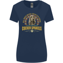 A Cocker Spaniel Dog Womens Wider Cut T-Shirt Navy Blue