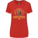 A Cocker Spaniel Dog Womens Wider Cut T-Shirt Red