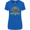 A Cocker Spaniel Dog Womens Wider Cut T-Shirt Royal Blue