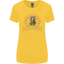 A Cocker Spaniel Dog Womens Wider Cut T-Shirt Yellow