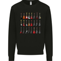 A Collection of Guitars Guitarist Electric Mens Sweatshirt Jumper Black
