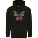 A Colourful Butterfly Childrens Kids Hoodie Black
