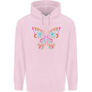 A Colourful Butterfly Childrens Kids Hoodie Light Pink