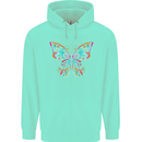A Colourful Butterfly Childrens Kids Hoodie Peppermint