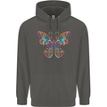 A Colourful Butterfly Childrens Kids Hoodie Storm Grey