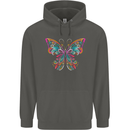 A Colourful Butterfly Childrens Kids Hoodie Storm Grey