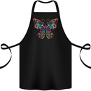 A Colourful Butterfly Cotton Apron 100% Organic Black