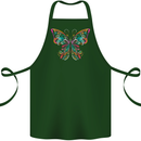 A Colourful Butterfly Cotton Apron 100% Organic Forest Green