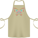 A Colourful Butterfly Cotton Apron 100% Organic Khaki