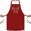 A Colourful Butterfly Cotton Apron 100% Organic Maroon