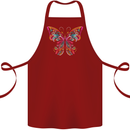 A Colourful Butterfly Cotton Apron 100% Organic Maroon