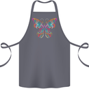 A Colourful Butterfly Cotton Apron 100% Organic Steel