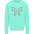 A Colourful Butterfly Kids Sweatshirt Jumper Peppermint