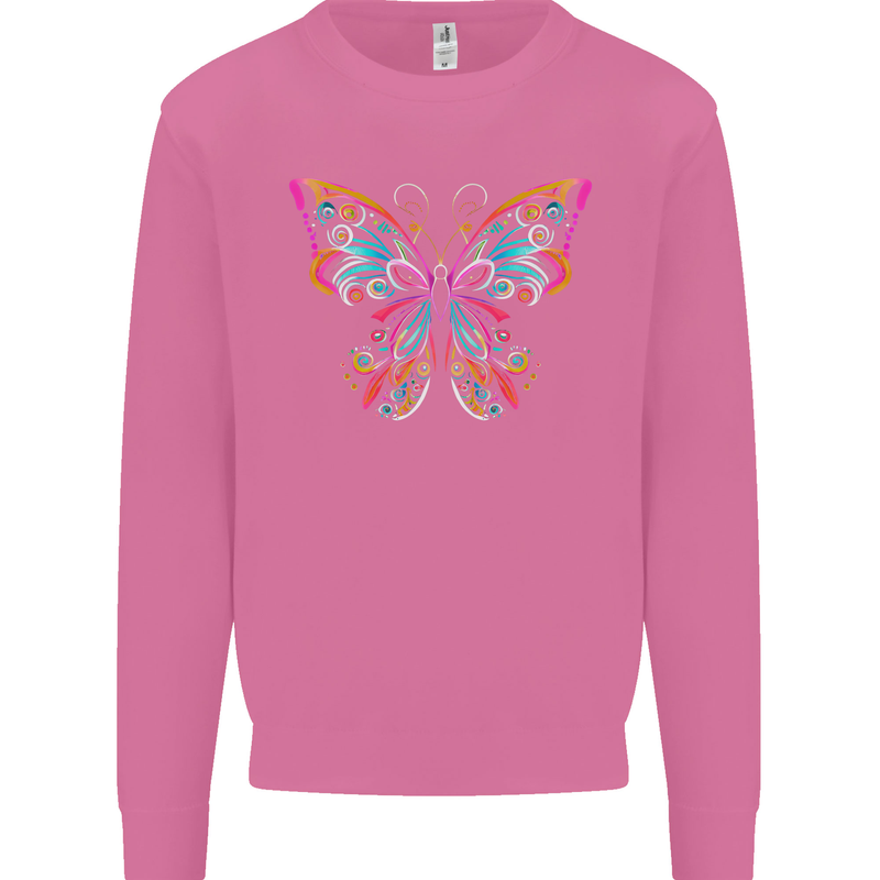 A Colourful Butterfly Mens Sweatshirt Jumper Azalea