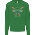 A Colourful Butterfly Mens Sweatshirt Jumper Irish Green