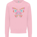 A Colourful Butterfly Mens Sweatshirt Jumper Light Pink