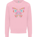 A Colourful Butterfly Mens Sweatshirt Jumper Light Pink