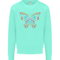 A Colourful Butterfly Mens Sweatshirt Jumper Peppermint