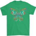 A Colourful Butterfly Mens T-Shirt 100% Cotton Irish Green