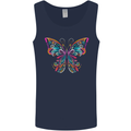 A Colourful Butterfly Mens Vest Tank Top Navy Blue