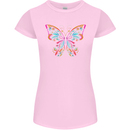 A Colourful Butterfly Womens Petite Cut T-Shirt Light Pink