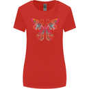 A Colourful Butterfly Womens Wider Cut T-Shirt Red