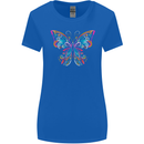 A Colourful Butterfly Womens Wider Cut T-Shirt Royal Blue