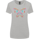 A Colourful Butterfly Womens Wider Cut T-Shirt Sports Grey
