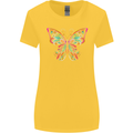 A Colourful Butterfly Womens Wider Cut T-Shirt Yellow