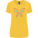 A Colourful Butterfly Womens Wider Cut T-Shirt Yellow