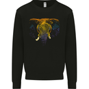 A Colourful Elephant Kids Sweatshirt Jumper Black