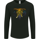 A Colourful Elephant Mens Long Sleeve T-Shirt Black