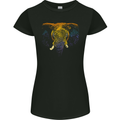 A Colourful Elephant Womens Petite Cut T-Shirt Black