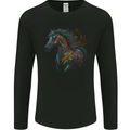 A Colourful Horse With Fantasy Markings Mens Long Sleeve T-Shirt Black