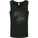 A Colourful Horse With Fantasy Markings Mens Vest Tank Top Black