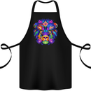 A Colourful Lion Cotton Apron 100% Organic Black