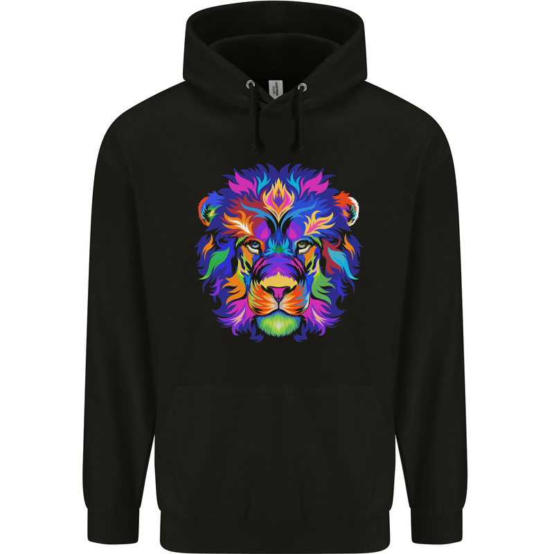 A Colourful Lion Mens 80% Cotton Hoodie Black
