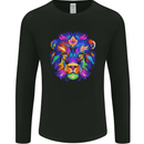A Colourful Lion Mens Long Sleeve T-Shirt Black