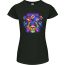 A Colourful Lion Womens Petite Cut T-Shirt Black